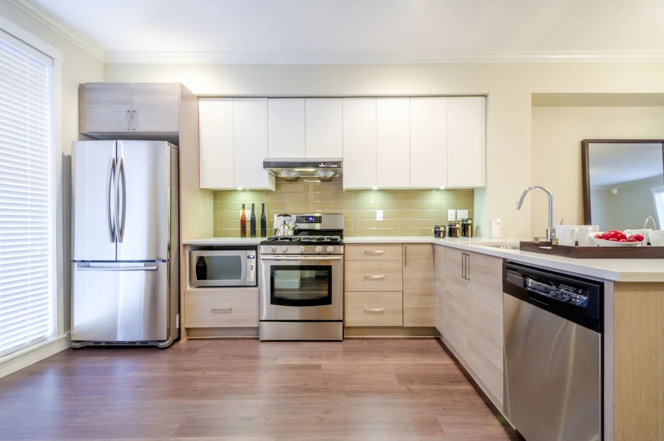 Modern kitchen with Samsung appliances