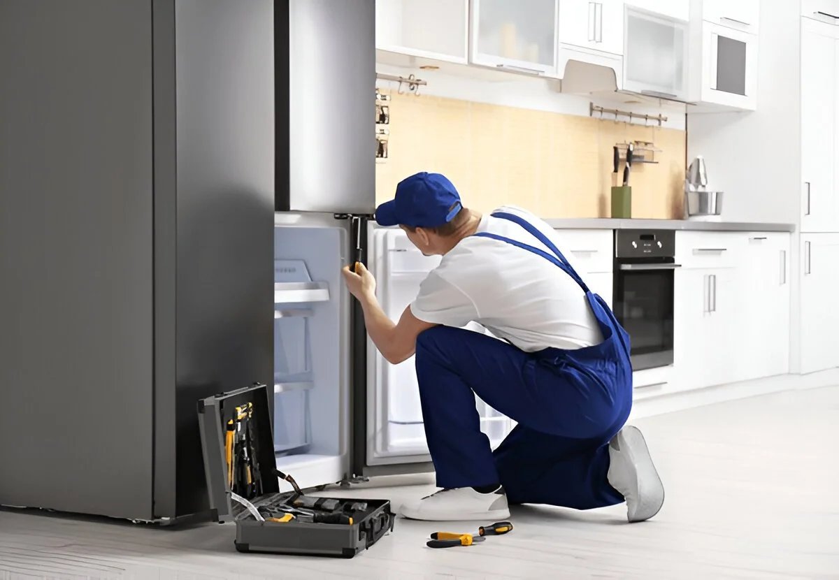Samsung appliance repair technician working